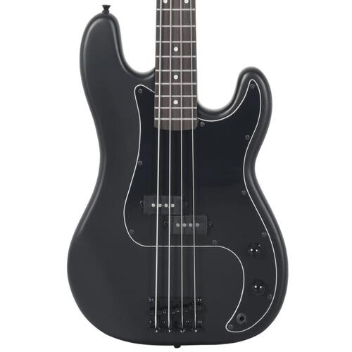 Elektrisk basguitar til begyndere inkl. taske 4/4 46" sort
