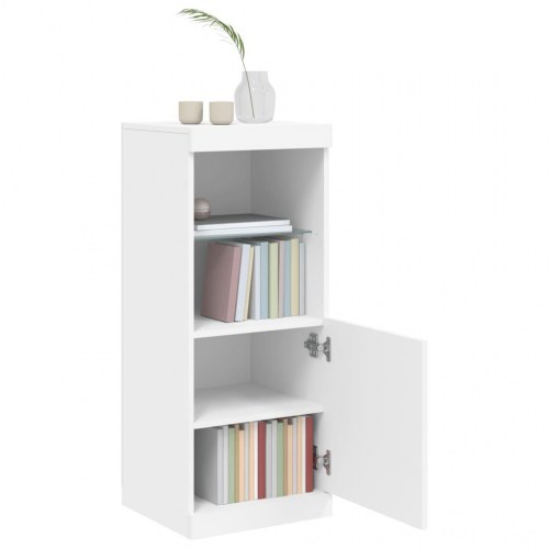 Skænk med LED-lys 41 × 37 × 100 cm - hvid