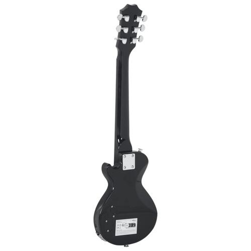 Elektrisk guitar til børn inkl. taske 3/4 30" brun og sort