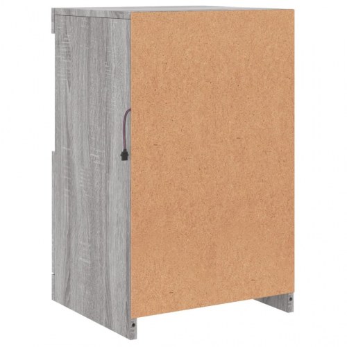 Skænk med LED-lys 41 × 37 × 67 cm - grå sonoma-eg