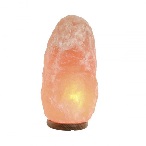 Bordlampe - Pink Salt og mangotræ, E14, 15 W, 220 V, 17 × 14 × 35 cm