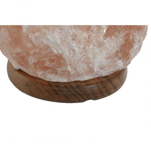 Bordlampe - Pink Salt og mangotræ, E14, 15 W, 220 V, 17 × 14 × 35 cm