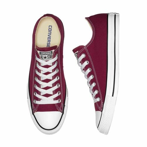 Kondisko til Kvinder Converse Chuck Taylor All Star Classic Low Mørkerød 35