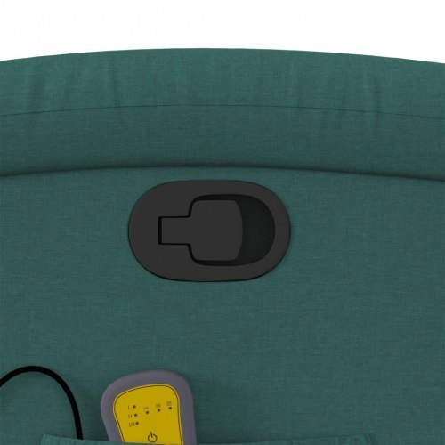 Løftestol med massage stof mørkegrøn