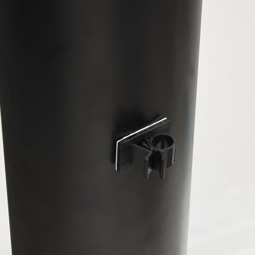 Tv-stativ til hjørne 3 hylder til 32"-70" sort og sølvfarvet