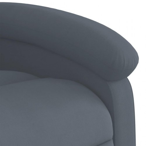 Løftestol velour mørkegrå
