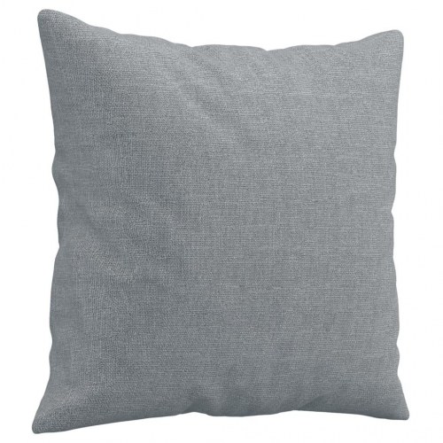 Sofasæt i stof med puder, 2 dele - lysegrå