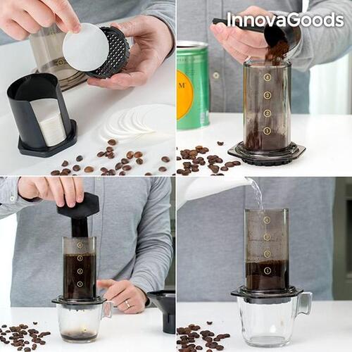 Manuel Kaffemaskine Med Tryk