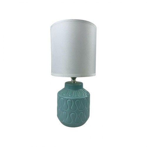 Versa Lizzy bordlampe - blå keramik, E14, 13 × 26,5 × 10 cm