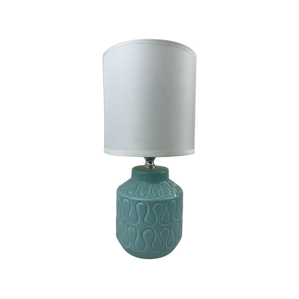 Versa Lizzy bordlampe - blå keramik, E14, 13 × 26,5 × 10 cm