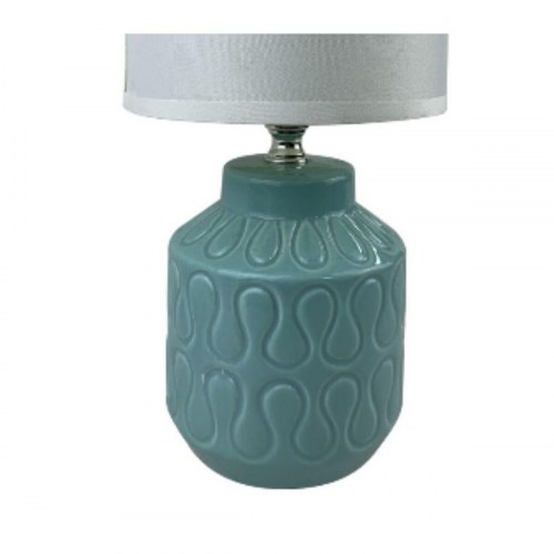 Versa Lizzy bordlampe - blå keramik, E14, 13 × 26,5 × 10 cm