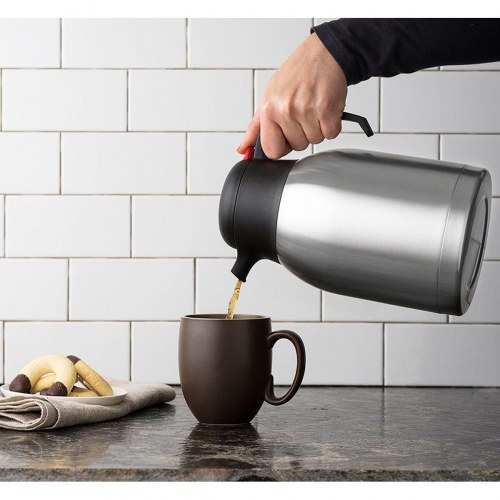 ThermoSport termokande i rustfrit stål 1,5 l - med knap, 6 stk.