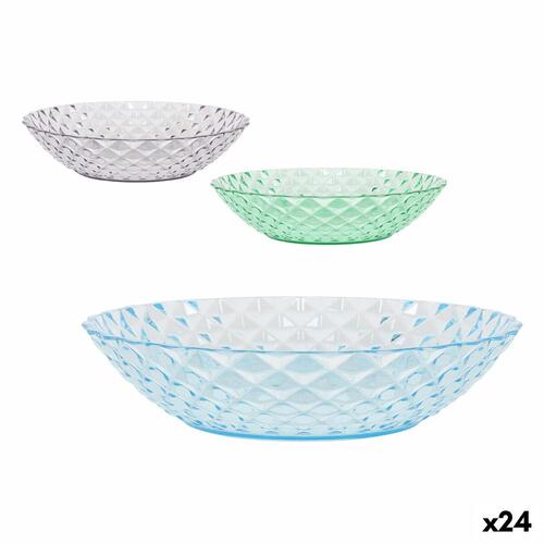 Dyb tallerken La Mediterránea Plastik 20 x 20 x 4,5 cm (24 enheder)