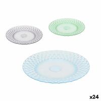 Flad Plade La Mediterránea Plastik 19 x 19 x 2 cm (24 enheder)