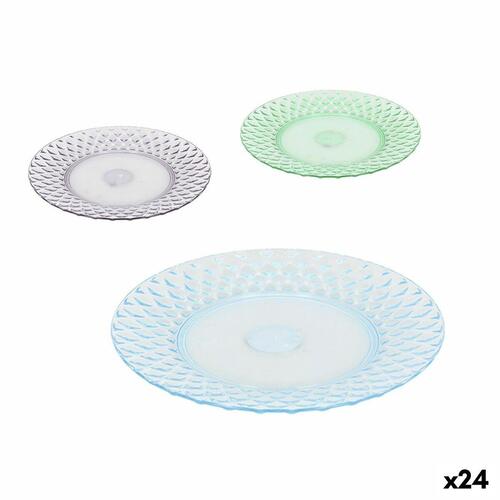 Flad Plade La Mediterránea Plastik 19 x 19 x 2 cm (24 enheder)