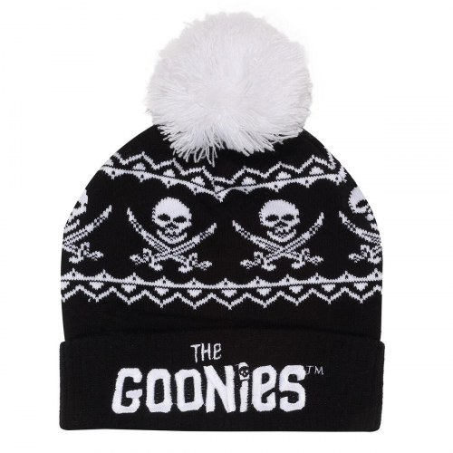 The Goonies Crossbones Snow Beanie - sort unisex hue (akryl, onesize)