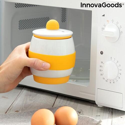Keramisk æggekoger til Mikrobølgeovn med opskrifter Eggsira InnovaGoods