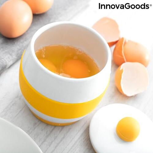 Keramisk æggekoger til Mikrobølgeovn med opskrifter Eggsira InnovaGoods