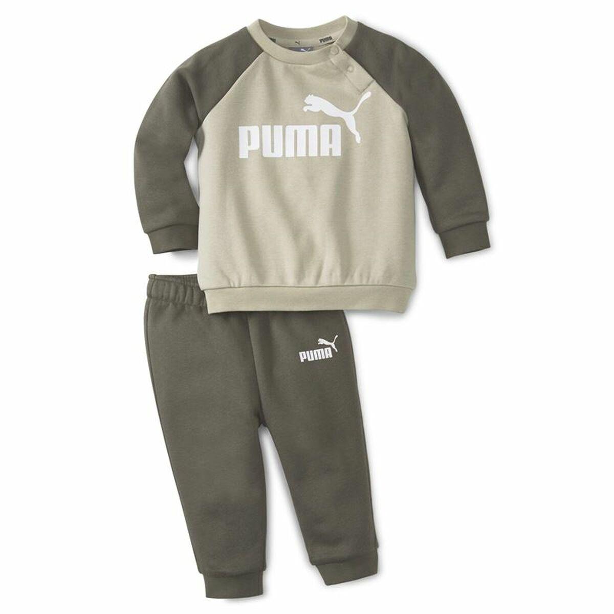 Træningsdragt til kvinder Puma Minicats Ess Raglan Khaki 3-4 år