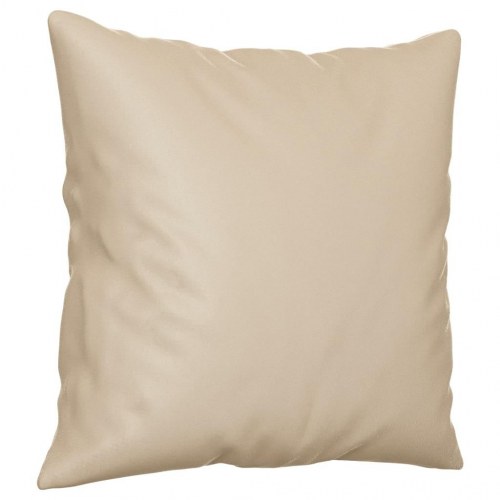 3-personers sofa med puder i mikrofiber - creme, 210 cm
