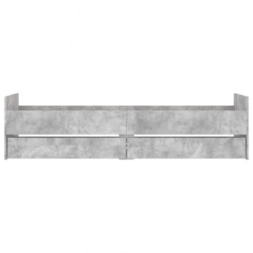 Sengestel med 2 skuffer 100 x 200 cm - betongrå