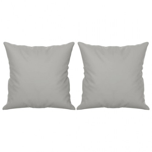3-personers sofa med puder - mikrofiberstof, lysegrå, 210 cm