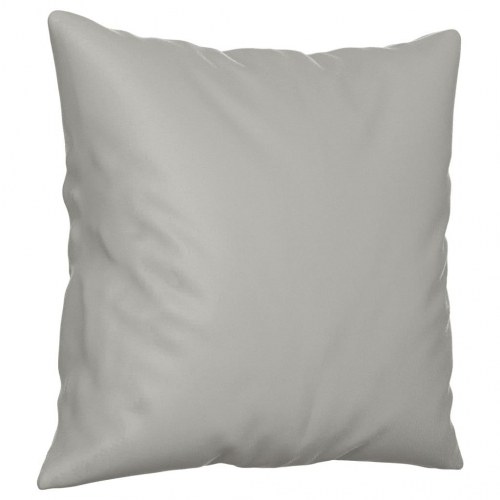 3-personers sofa med puder - mikrofiberstof, lysegrå, 210 cm