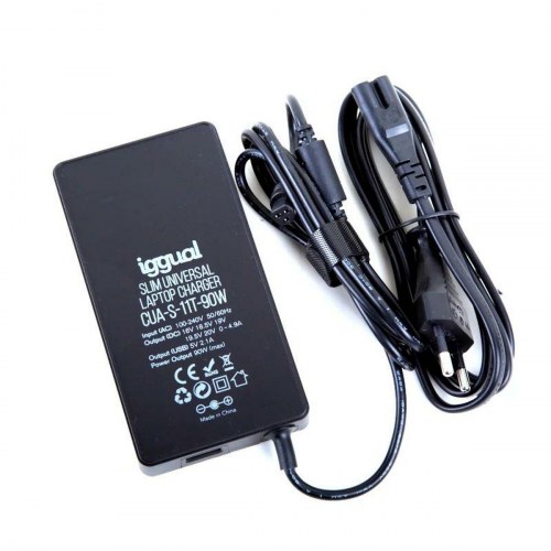 Laptop oplader 90 W - iggual IGG318065 med EU-stik