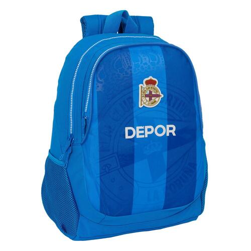 Skoletaske R. C. Deportivo de La Coruña Blå 32 x 44 x 16 cm