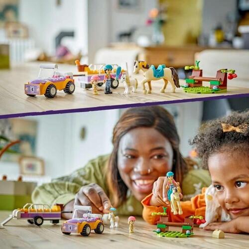 Lego Friends 42634 Horse & Pony Trailer - Multifarvet byggelegetøj, 105 dele