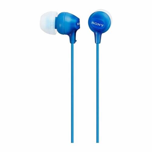 Sony MDR-EX15AP in-ear headset med mikrofon – Blå