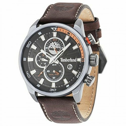 Timberland herreur TBL14816JL - brun læderrem, kvarts