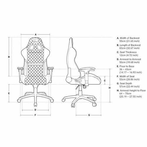 Gaming-stol Cougar Armor One Blå