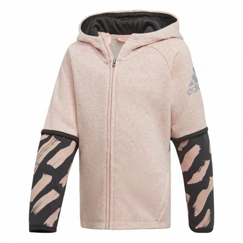Adidas Cover Up jakke til piger - lyserød (4-5 år)