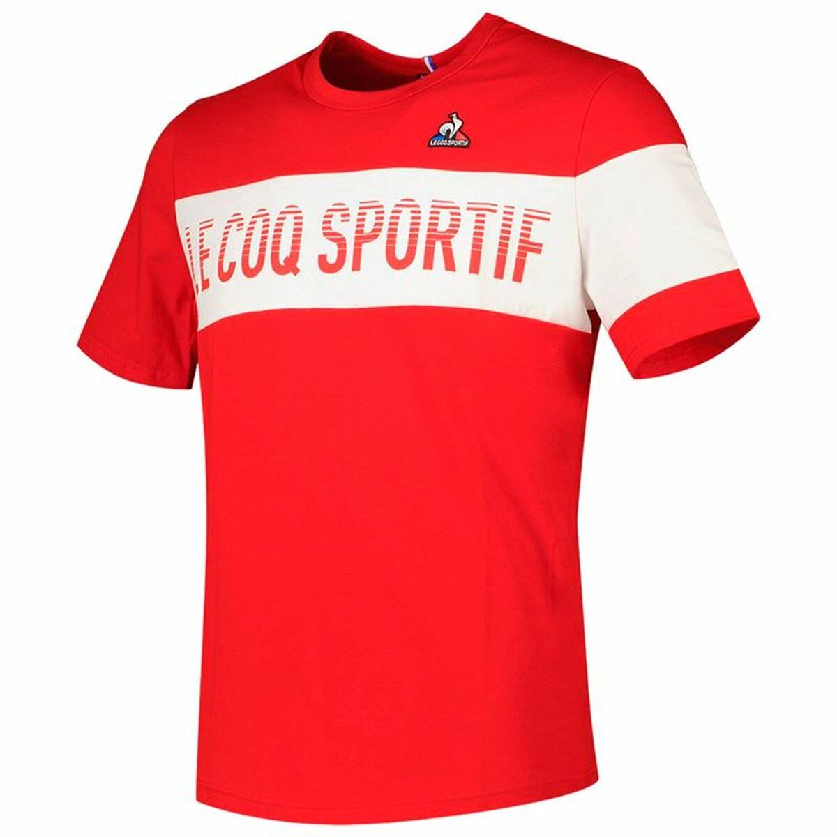 Le coq sportif N°2 kortærmet T-shirt - rød, unisex, str. S