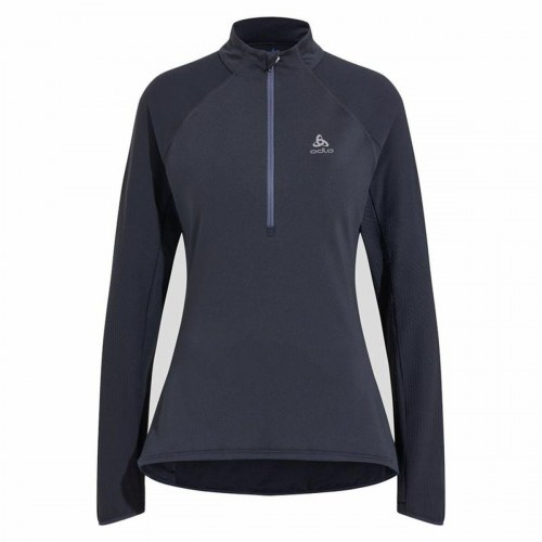 Odlo Zeroweight 1/2 Zip langærmet T-shirt, sort - L (unisex)