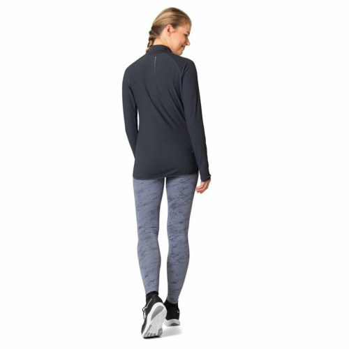 Odlo Zeroweight 1/2 Zip langærmet T-shirt, sort - L (unisex)