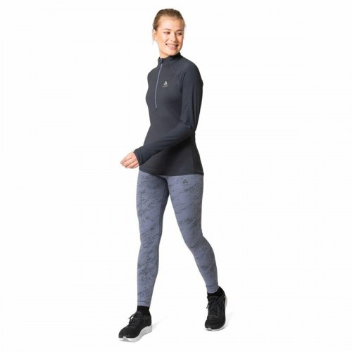 Odlo Zeroweight 1/2 Zip langærmet T-shirt, sort - L (unisex)