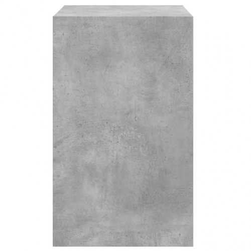 Skoreol med 3 vippeskuffer - betongrå, 60 x 42 x 69 cm