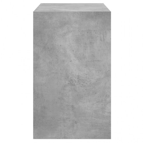 Skoreol med 3 vippeskuffer - betongrå, 80 x 42 x 69 cm