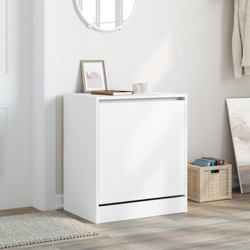 Skoreol med 3 vippeskuffer 60 x 42 x 69 cm - hvid