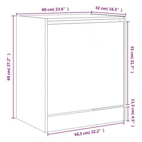 Skoreol 60 x 42 x 69 cm - sonoma-eg