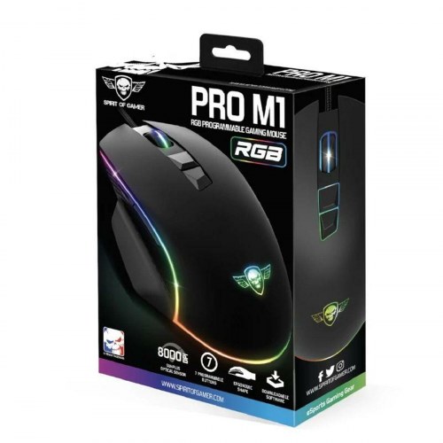 Gaming mus Spirit of Gamer Pro M1 - kablet, sort