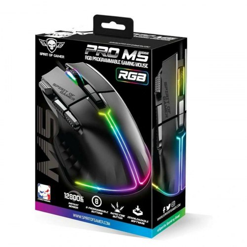 Gaming mus Spirit of Gamer Pro M5 RGB - sort