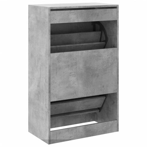 Skoreol 60x34x96,5 cm konstrueret træ betongrå