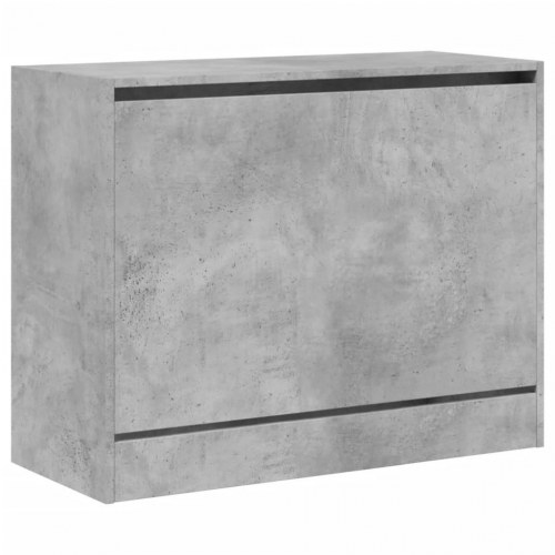 Skoreol med vippeskuffe 80 x 34 x 63 cm - betongrå