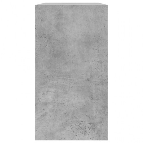 Skoreol med vippeskuffe 80 x 34 x 63 cm - betongrå