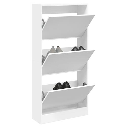Skoreol 60x21x125,5 cm konstrueret træ hvid