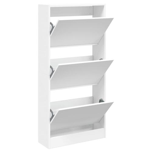 Skoreol 60x21x125,5 cm konstrueret træ hvid