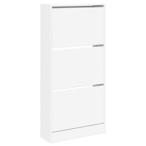 Skoreol 60x21x125,5 cm konstrueret træ hvid
